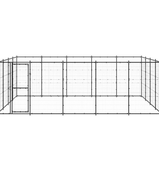 Outdoor-Hundezwinger Stahl 24,2 m²