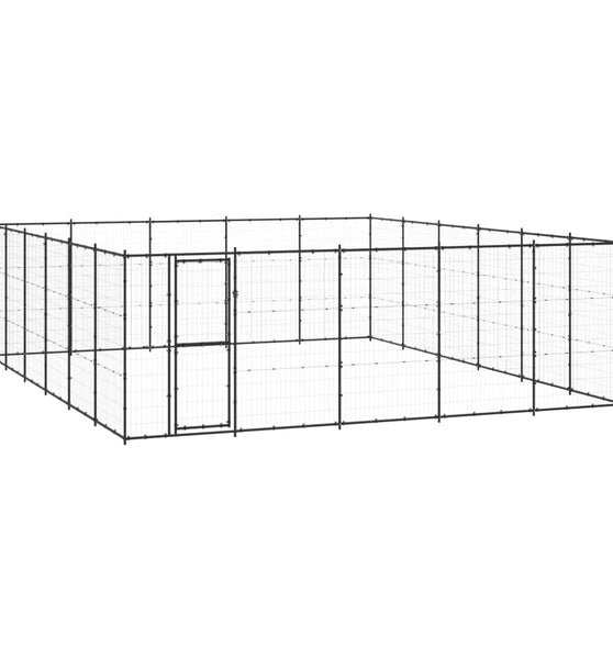 Outdoor-Hundezwinger Stahl 36,3 m²