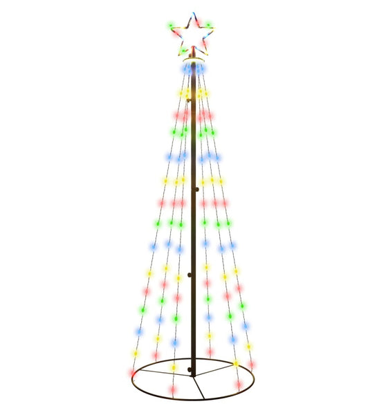 LED-Weihnachtsbaum Kegelform Mehrfarbig 108 LEDs 70x180 cm