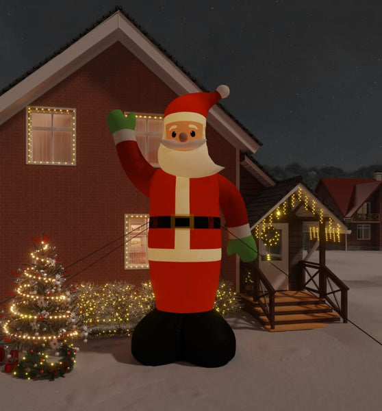 Aufblasbarer Weihnachtsmann mit LEDs 620 cm