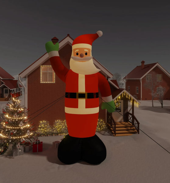 Aufblasbarer Weihnachtsmann mit LEDs 820 cm