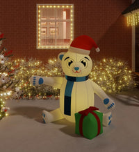 Weihnachtsdekoration Aufblasbarer Teddybär LED 180 cm