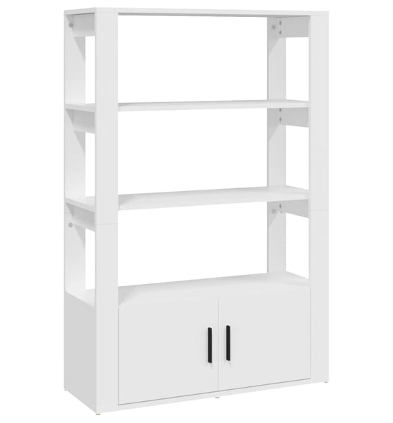 Sideboard Weiß 80x30x119,5 cm Holzwerkstoff