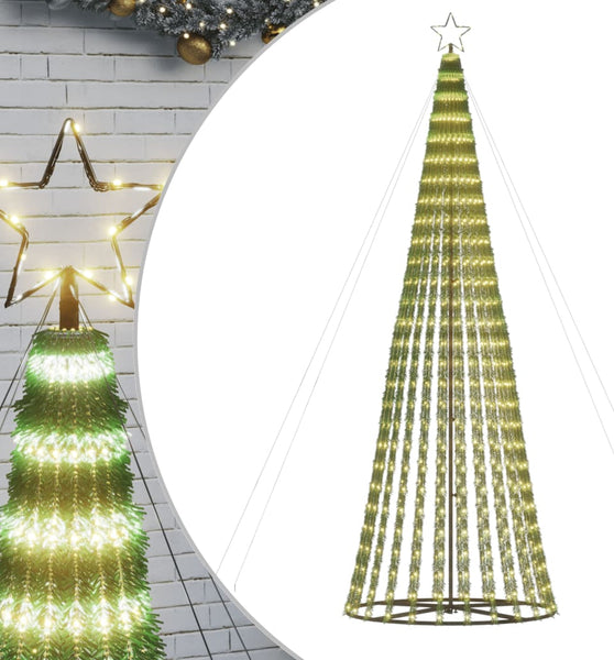 Weihnachtsbaum Kegelform 688 LEDs Warmweiß 300 cm