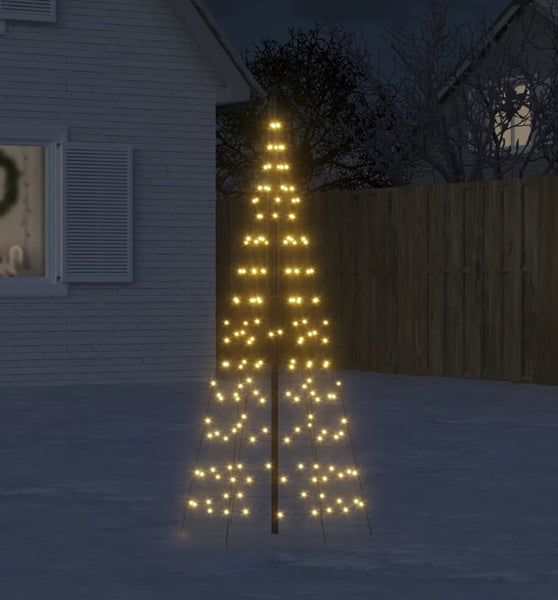 LED-Weihnachtsbaum für Fahnenmast 200 LEDs Warmweiß 180 cm
