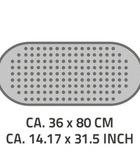 Badewannenmatte Antirutschmatte Action Weiß