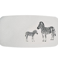 Badewanneneinlage Zebra 38x72 cm Weiß und Schwarz