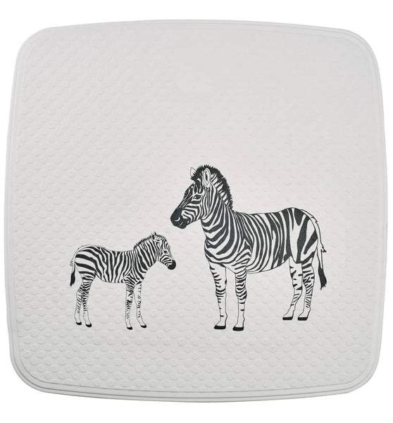 RIDDER Duscheinlage Zebra 54x54 cm Weiß und Schwarz