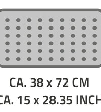 Badewanneneinlage Plattfuß 72×38 cm Grau 67087