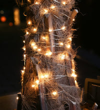 Garten-Lichterkette mit LEDs Solar 20 m Kupfer