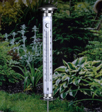 HI Solar-Gartenleuchte mit Thermometer