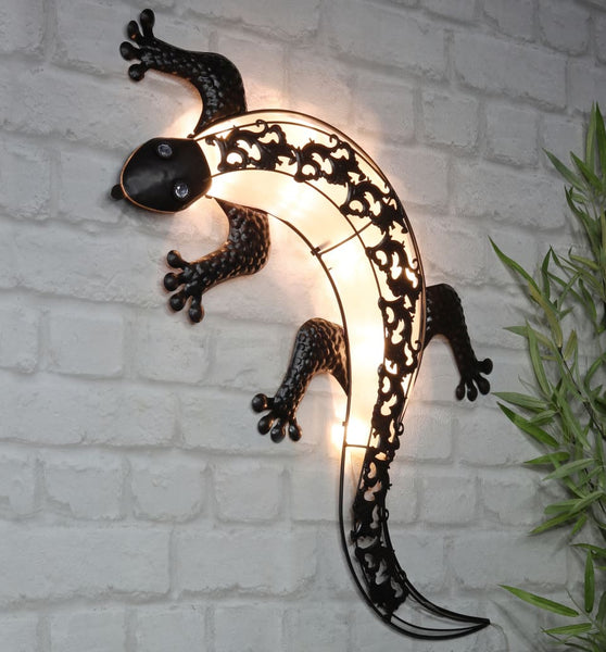 HI LED-Solar-Außenwandleuchte Gecko