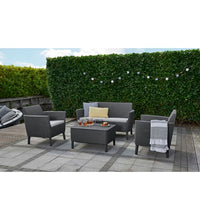 8-tlg. Garten-Sofagarnitur Salemo Graphitgrau 236629