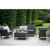 8-tlg. Garten-Sofagarnitur Salemo Graphitgrau 236629