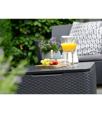 8-tlg. Garten-Sofagarnitur Salemo Graphitgrau 236629