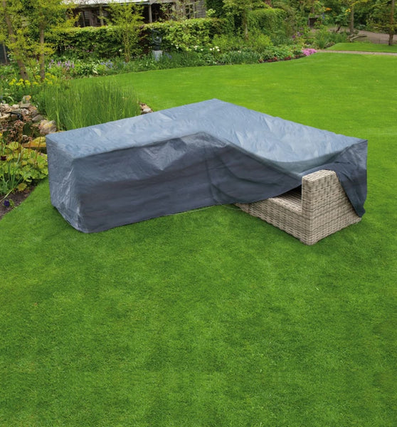 Nature Gartenmöbel-Abdeckung für L-förmige Longers 250x90x90 cm