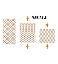 Garten-Rankgitter 30x180 cm Natur Weide Braun