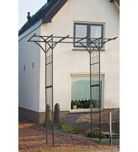 Gartenbogen Metall 114x66x232 cm Schwarz
