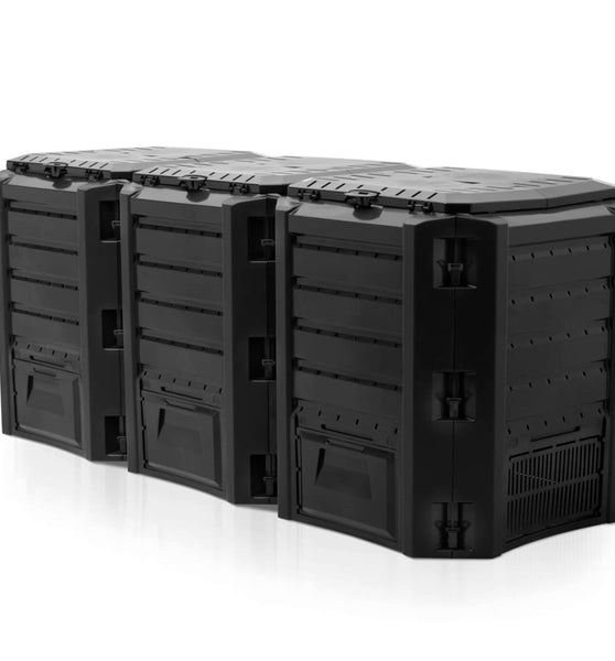 Garten Abfalltasche Schwarz 1200 L 6071483