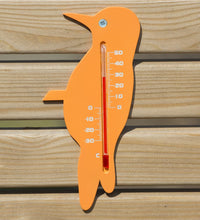 Nature Garten Wandthermometer Vogelform Orange