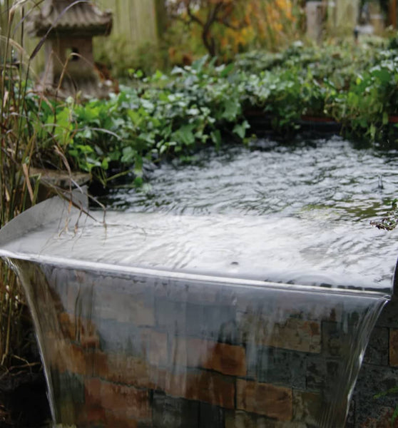 Ubbink Wasserfall-Element für Gartenteich Brisbane 60 Edelstahl