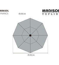 Madison Sonnenschirm Mykanos 250 cm Ecru