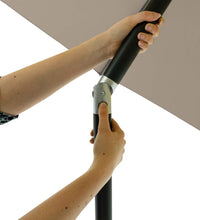 Sonnenschirm Elba 300 cm Grau