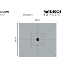 Madison Sonnenschirm Denia 200x200 cm Grün