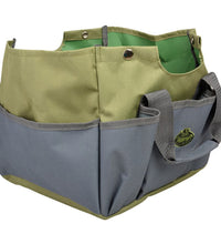 Gartengeräte-Tasche und Hocker Grau GT85