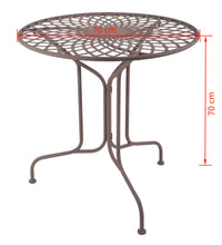 Esschert Design Gartentisch aus Metall im Altenglischen Stil MF007