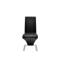 Esszimmerstühle 2 Stk. Schwarz Kunstleder