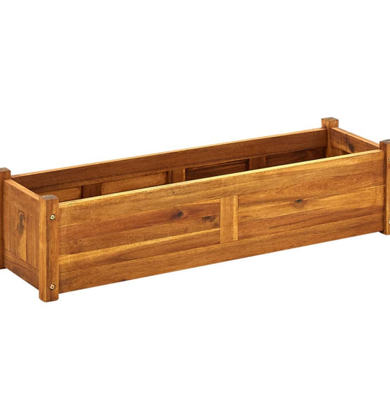 Garten-Hochbeet Akazienholz 100x30x25 cm