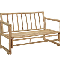 2-Sitzer Gartensofa mit Polstern Bambus