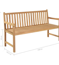 Gartenbank 150 cm Teak