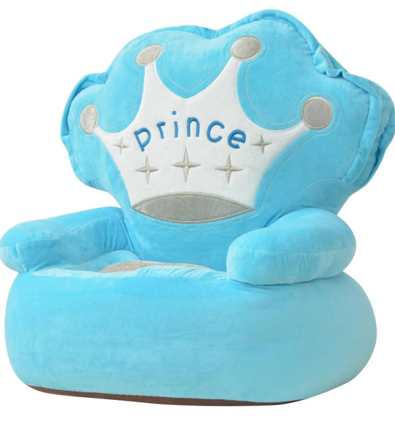 Plüsch-Kindersessel Prinz Blau