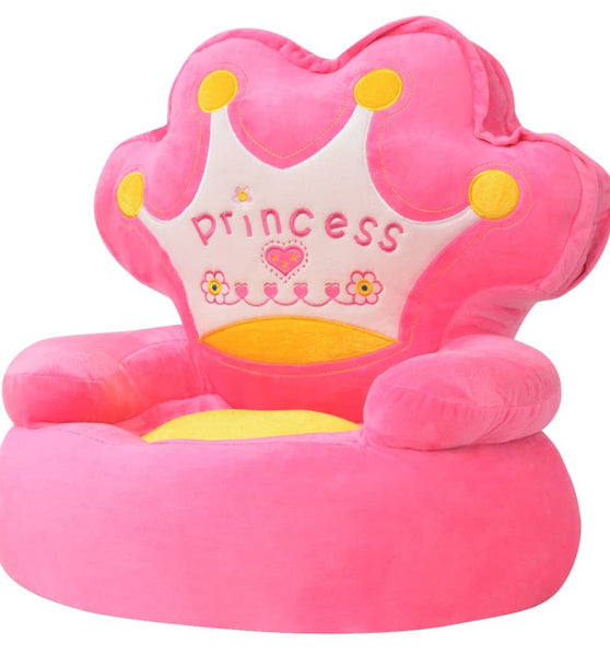 Plüsch-Kindersessel Prinzessin Rosa