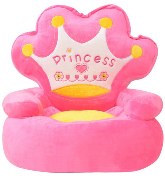 Plüsch-Kindersessel Prinzessin Rosa