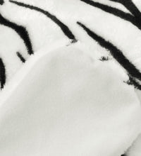 Tigerfell Teppich Plüsch 144 cm Weiß