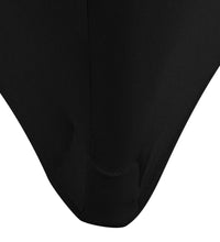 Stretch-Tischhusse 2 Stk. 243 x 76 x 74 cm Schwarz