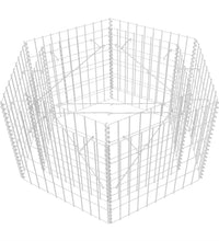 Sechseckiges Gabionen-Hochbeet 100×90×50 cm