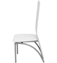 Esszimmerstühle 2 Stk. Weiß Kunstleder