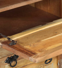 Schuhschrank mit 4 Fächern und Schublade Altholz Massiv