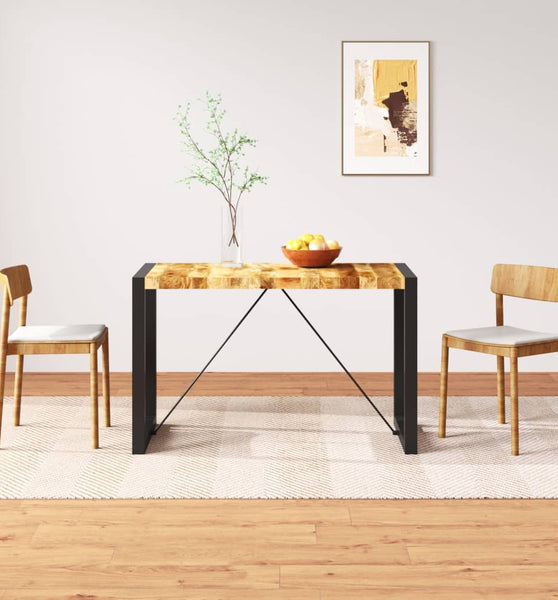 Esstisch Raues Massives Mangoholz 120 cm