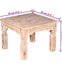 Couchtisch Akazienholz 60x60x45 cm