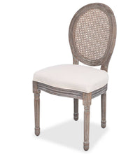 Esszimmerstühle 2 Stk. Creme Stoff