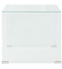 Couchtisch aus gehärtetem Glas 49,5 x 50 x 45 cm Transparent