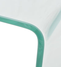 Couchtisch aus gehärtetem Glas 49,5 x 50 x 45 cm Transparent