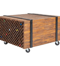 Beistelltisch Teak 60x60x38 cm