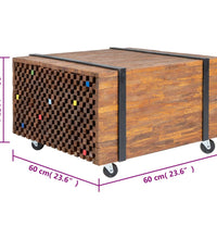 Beistelltisch Teak 60x60x38 cm