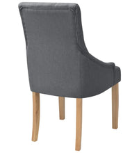 Esszimmerstühle 6 Stk. Dunkelgrau Stoff